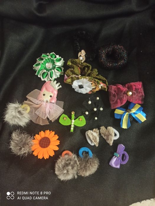 ціна за все. Резинки, ризинки, для дівчаток для волосся
