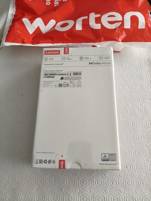 Lenovo Tab One + Clear Case (Novo/Selado) – Troco por Smart TV