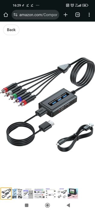 Kable , przejściówka hdmi to component scaler cable