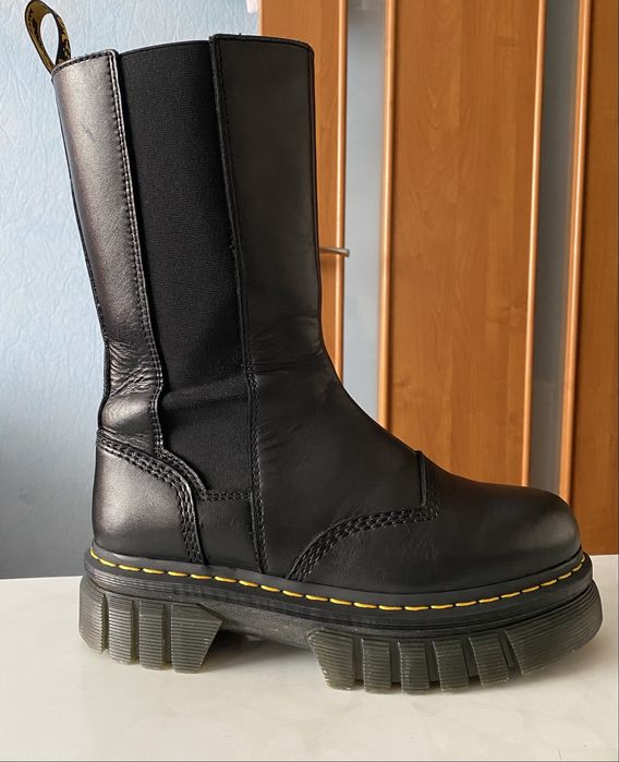 Ботинки Dr. Martens Chelsea Zip Audrick Tall Platform Black, Размер 40