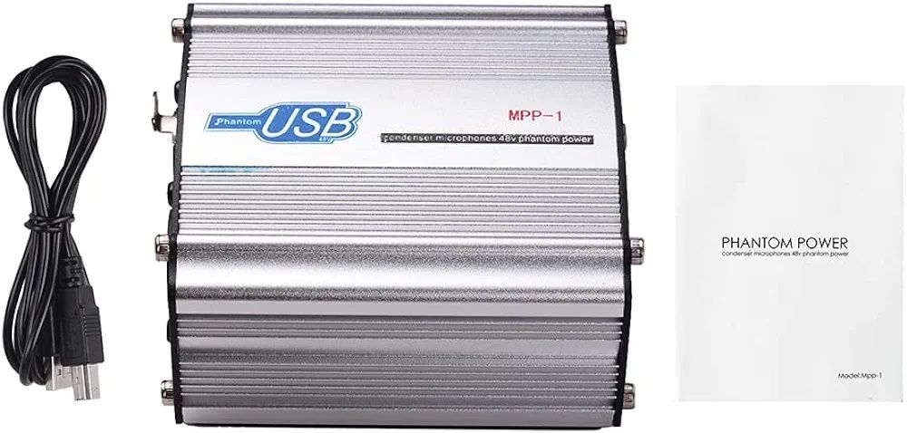 Phantom power zasilacz do mikrofonów 48v