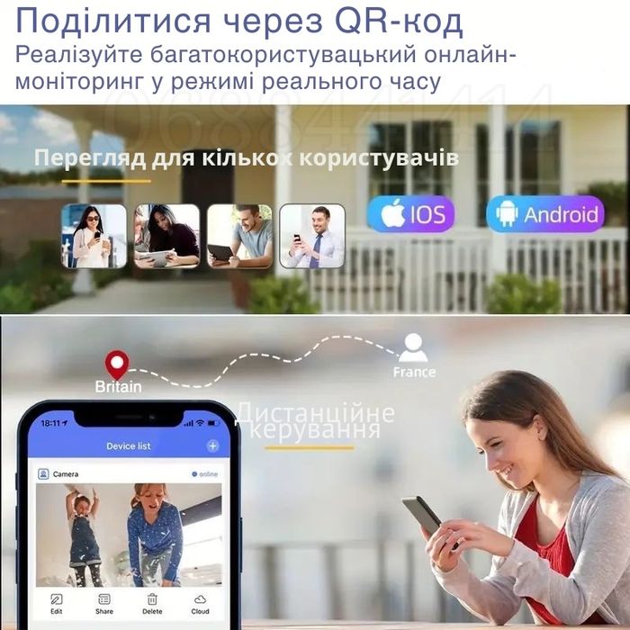 Міні камера 5Мп з нічним баченням, акумулятором, датчиком руху O-Kam