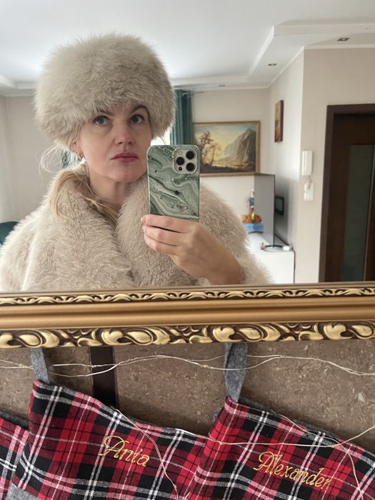 Przepiekna czapka z lisa