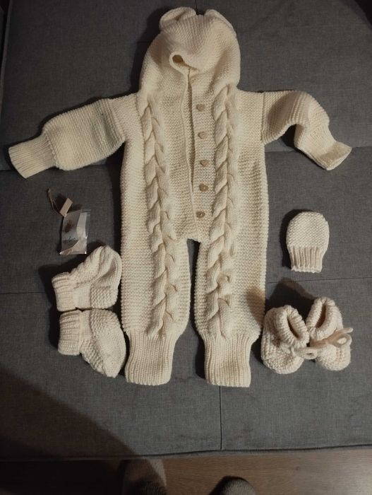 Welniany kombinezon 80 86 92