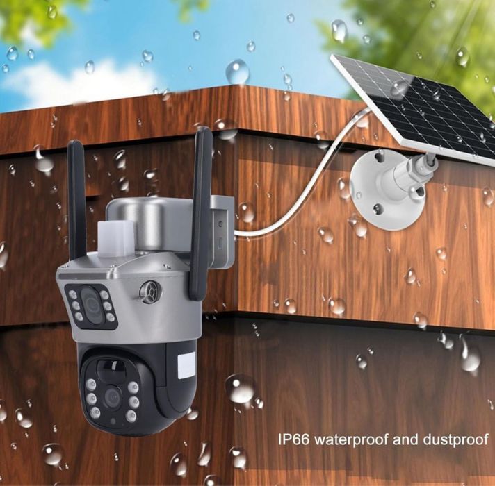 Камера 4G PTZ сім карта автономная поворотная солнечная v380 pro 8MP