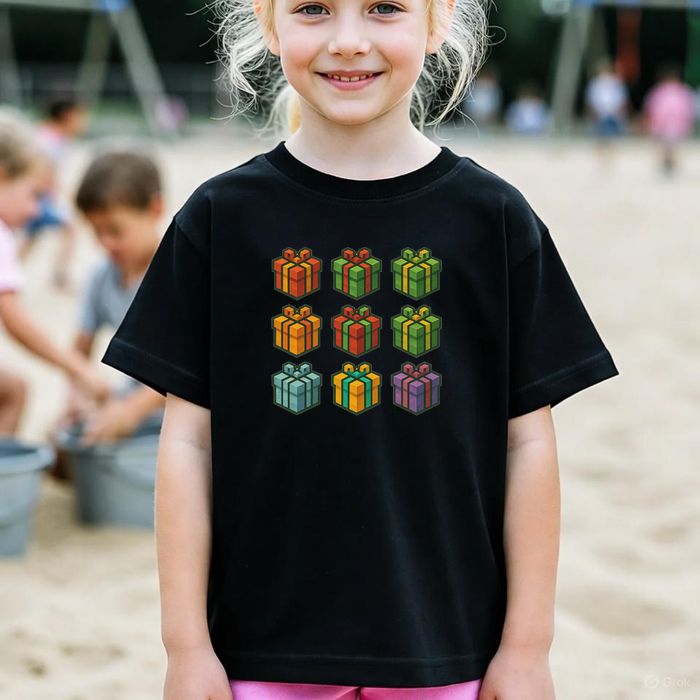 Koszulka dziecięca czarna blokowe minecraft prezent święta 152