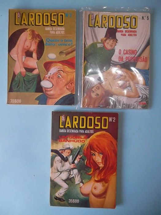 LARDOSO Nº 2, 3 e 5 - Banda desenhada erótica Portugal Press