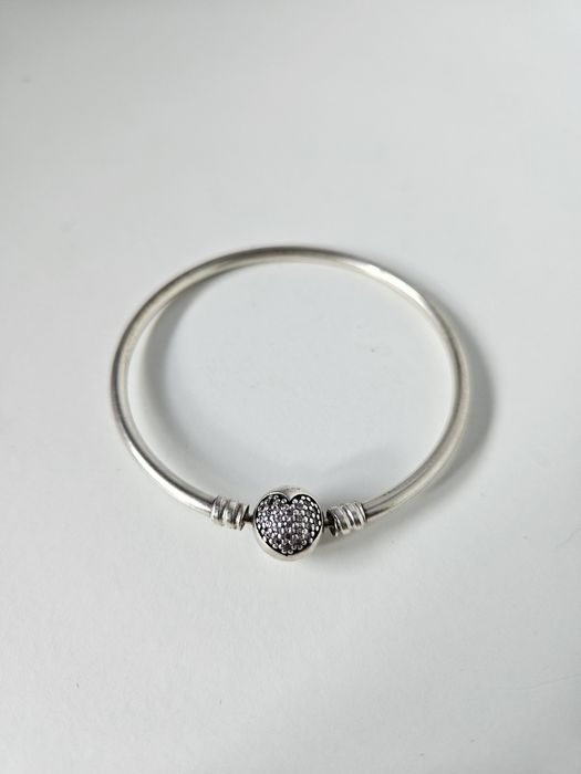 Bransoletka bangle Pave Pandora 17cm