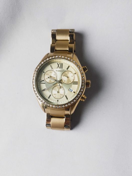 Złoty zegarek TIMEX damski