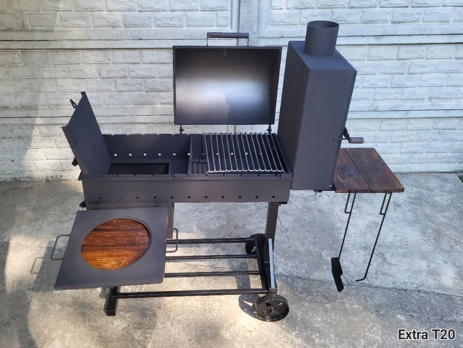 •3/4/5 мм! Мангал 3в1! От Завода! С Кришкой Барбекю! Коптильня Смокер