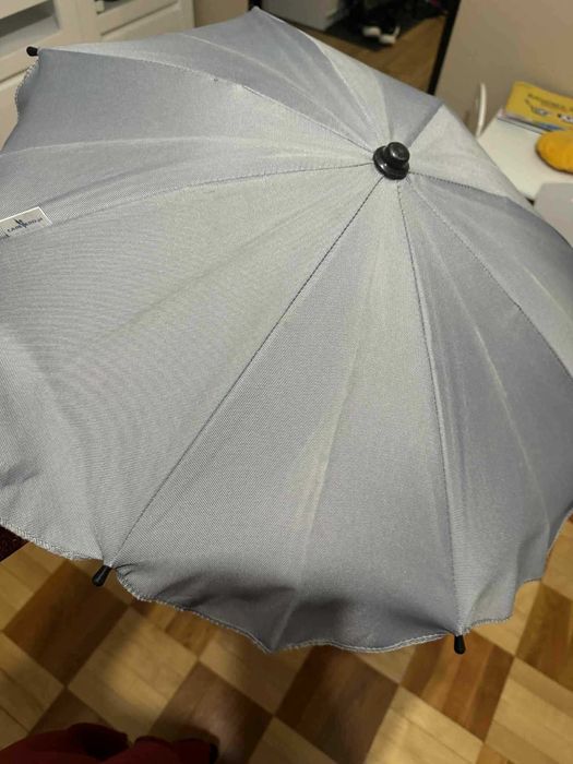 parasolka do wózka gondoli spacerówki caretero szara