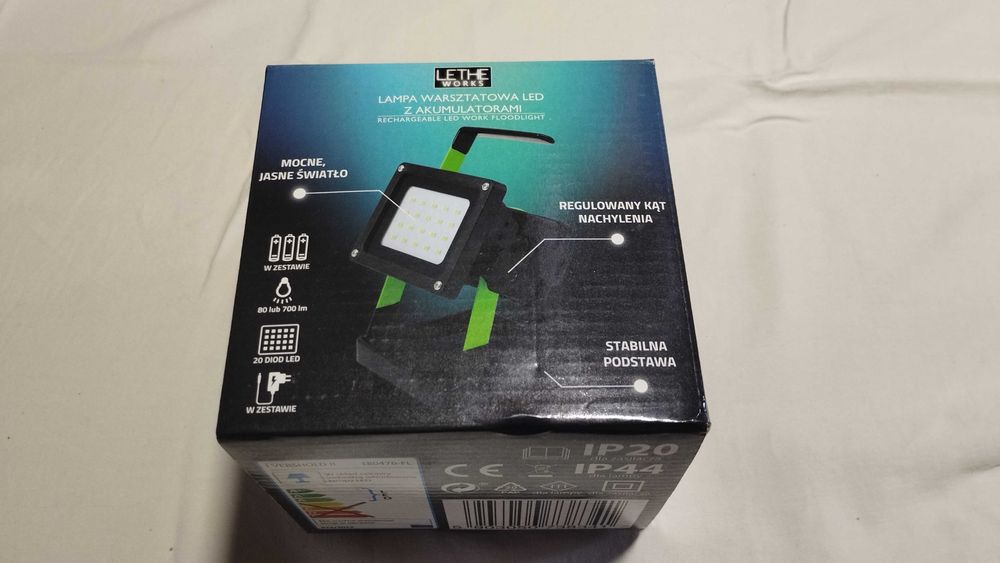 Lampa warsztatowa LED z akumulatorami [Lethe works]  180479-FL