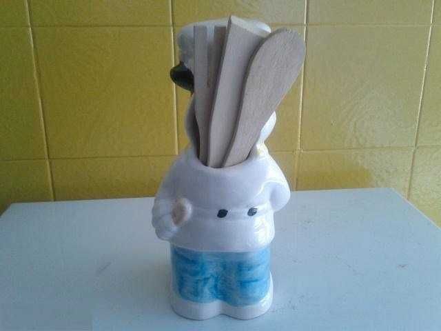 Porta utensílios de cozinha em loiça