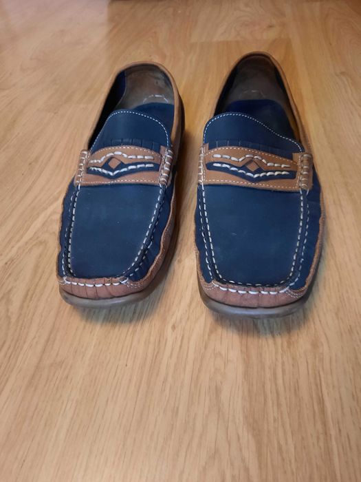 Мужские кожаные мокасины clarks 44 p.
