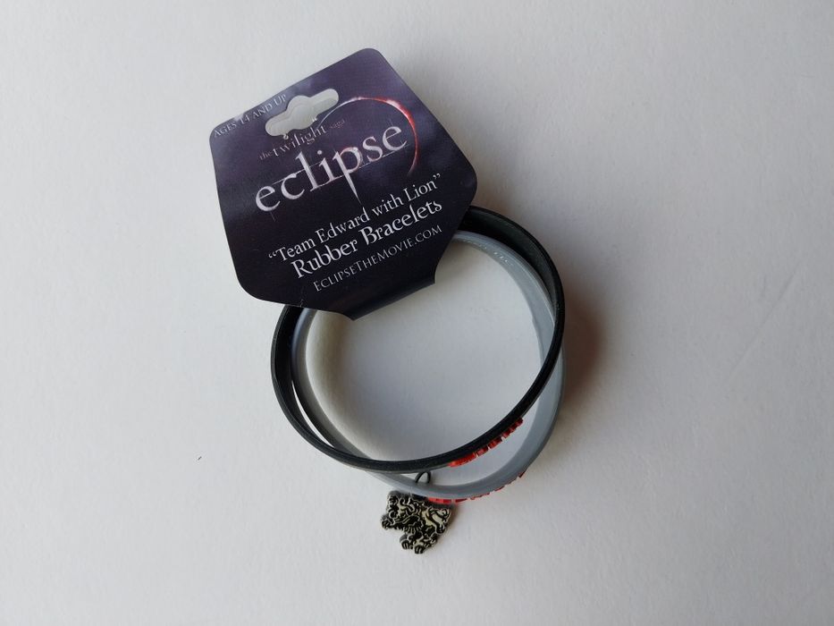 Twilight Crepúsculo Eclipse bracelete Team Edward com lobo - NECA NOVO
