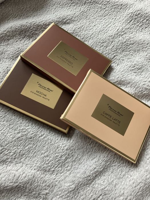 3 sztuki Pierre Rene paleta cieni do powiek Mocca Mousse 6x1,3g