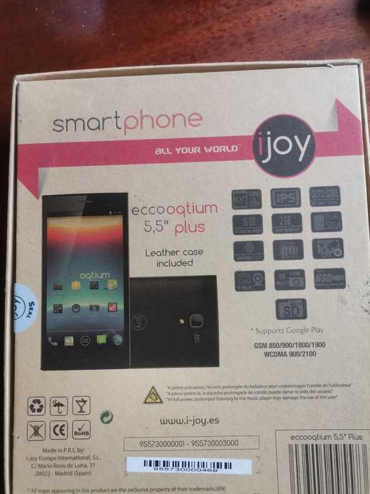 Smartphone I-Joy Eccooqtium 5.5" Plus64552453736834123