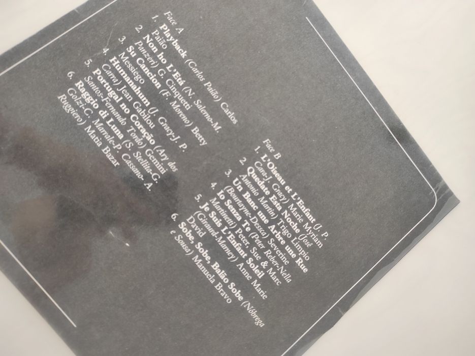 Disco Vinil Sucessos da Eurovisão 5.50€