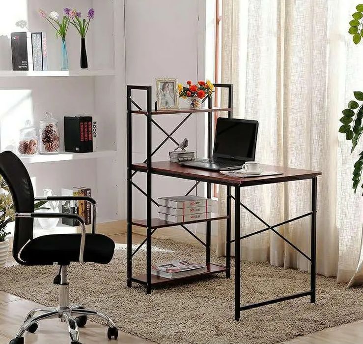 Письмовий стіл для комп'ютера та навчання / Робочий стіл із 4-ярусними