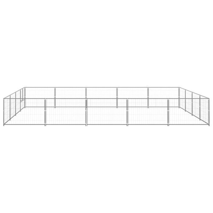 Vidaxl Kojec Dla Psa, Srebrny, 20 M², Stalowy