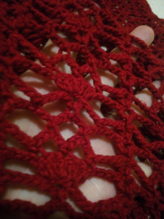 Топ. Сеточка вязанная крючком