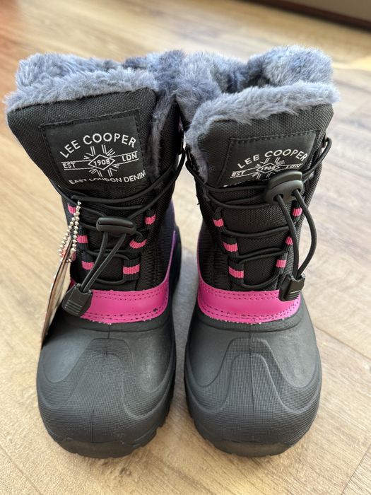 Śniegowce Ocieplane Dziewczęce I Buty Dziecięce Lee Cooper Rozmiar 32 - 18 cm • Szybka Wysyłka!