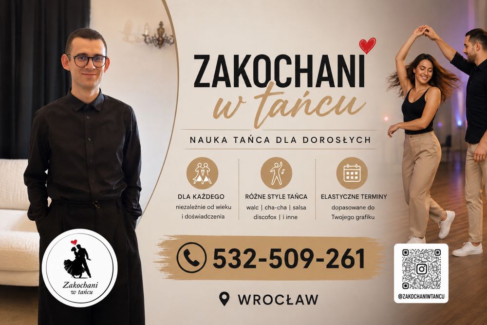 Lekcje Tańca | Pierwszy Taniec | Nauka Tańca dla dorosłych | Instruktor