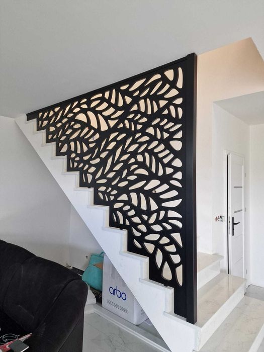 Balustrada schodowa poręcz antresola barierka loftowa nowoczesna