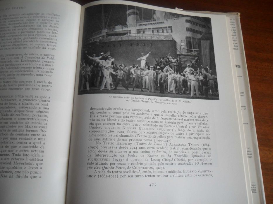 "HISTÓRIA DO TEATRO" - Das Origens aos Nossos Dias de Léon Moussinac - 1ª Edição de 1957