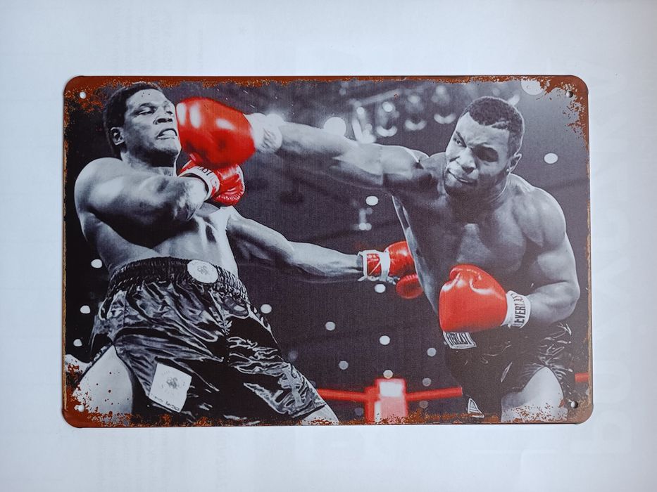 Nowy metalowy szyld Mike Tyson boks loft club bar oldschool vinted