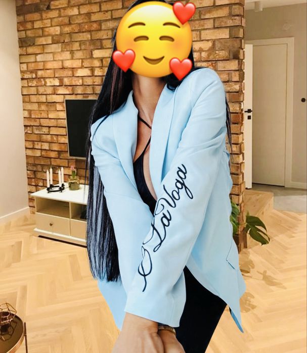 Marynarka damska Olavoga martini rozm. M błękitna (Nowa)