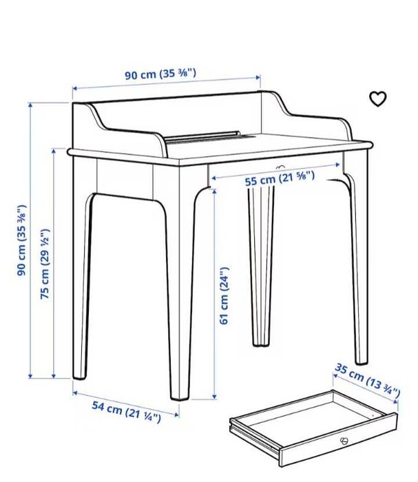 Secretária ikea Lommarp