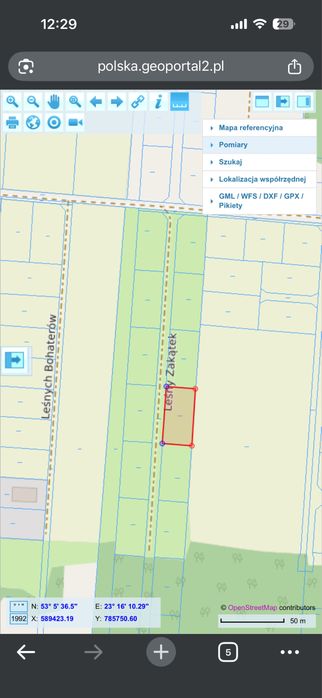 Działka Kuriany~ 1070 m2, MPZP 30 %