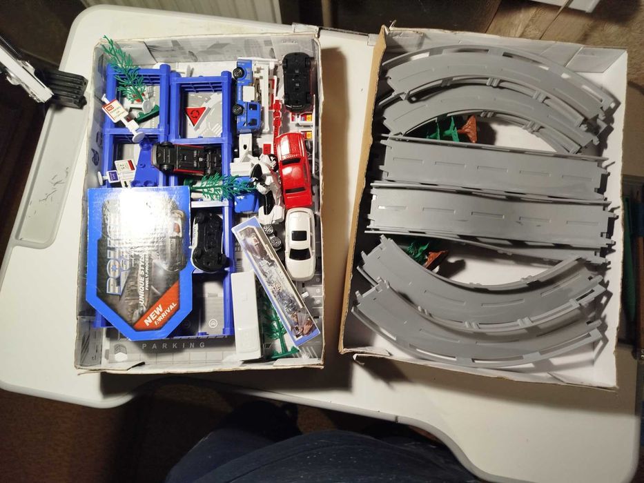 Трек з машинками Поліція, метал, 53 деталі