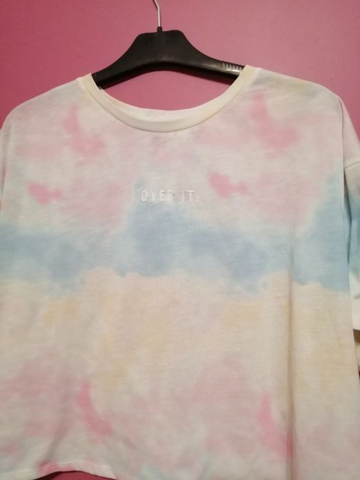 Bluzka koszulka tie-dye kolorowa rozmiar L