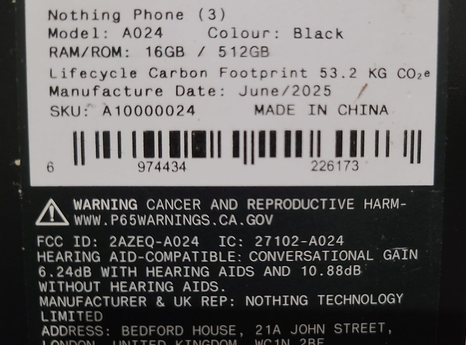 Nothing Phone (3) 16GB/512GB