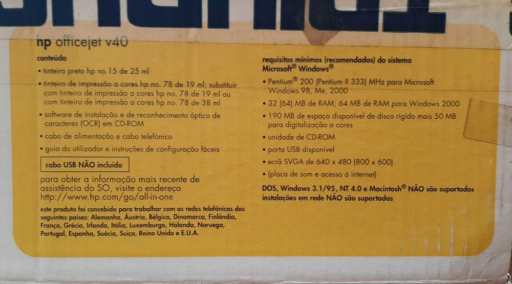 Impressora HP Officejet V40