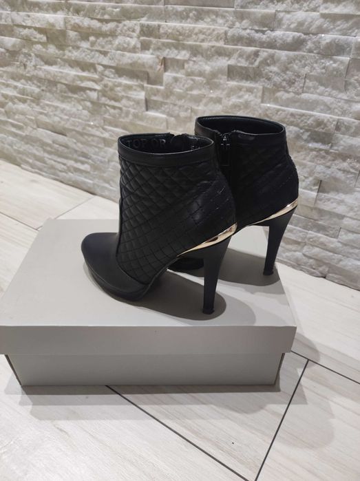 Botki damskie lekko ocieplane rozmiar 37