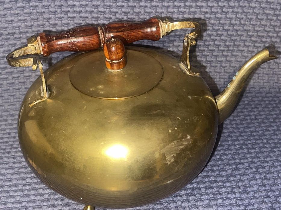 Винтажный латунный чайник .1,5 л