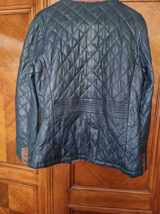 kurtka skorzana pikowana