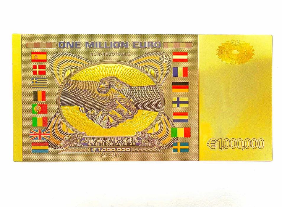 Nota de lembrança de 1 milhão de euros