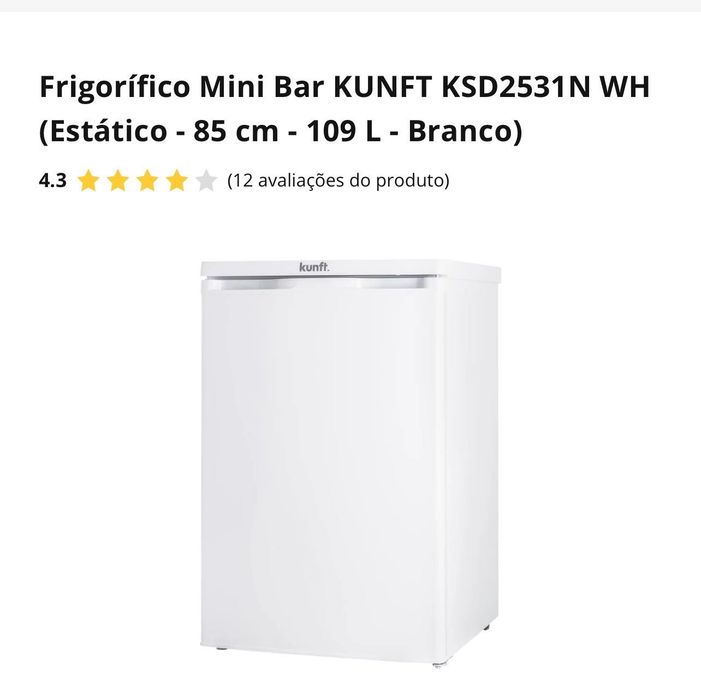Frigorífico Mini Bar