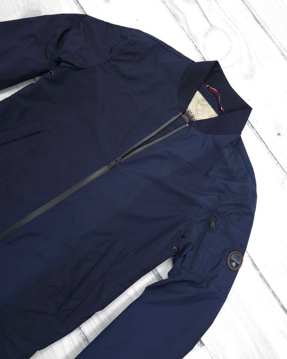 NAPAPIJRI Męska Kurtka Bomber Granatowa Rozpinana Logo M