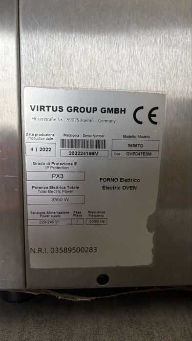 Vendo forno NERONE