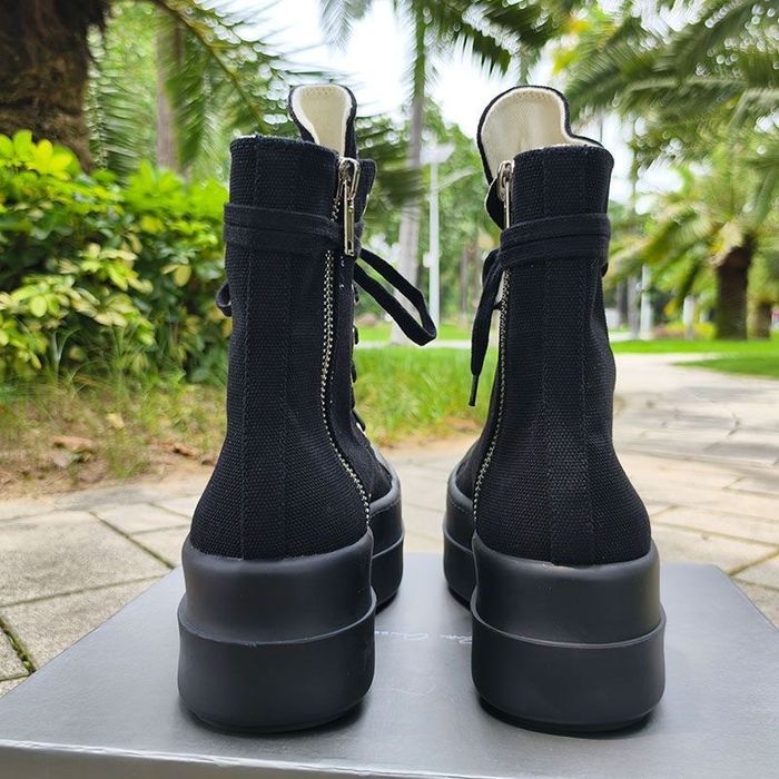 Кеди Rick Owens високі на платформі повністю чорні | кеди рік овенс кеды рик овенс кроссовки