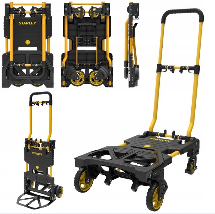 Składany Wózek transportowy STANLEY SXWT-FT585 137 kg wielofunkcyjny magazynowy platforma składany 2 w 1