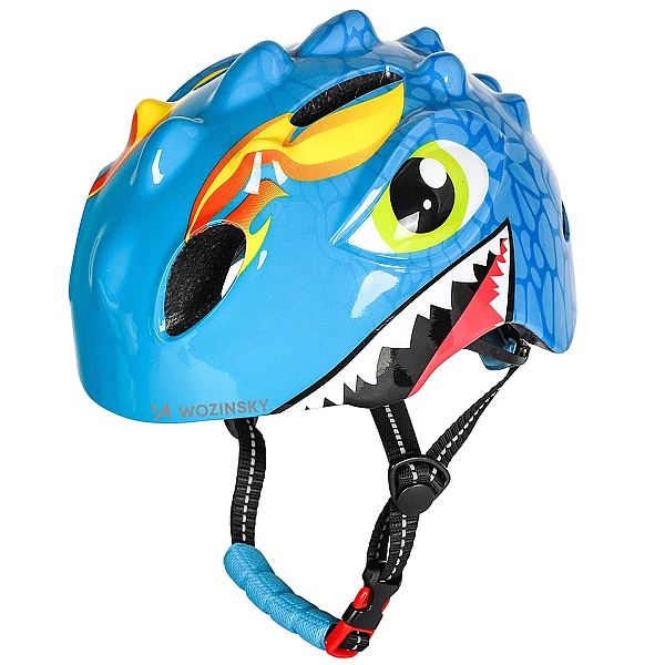 Kask rowerowy dziecięcy Wozinsky lekki S - niebieski