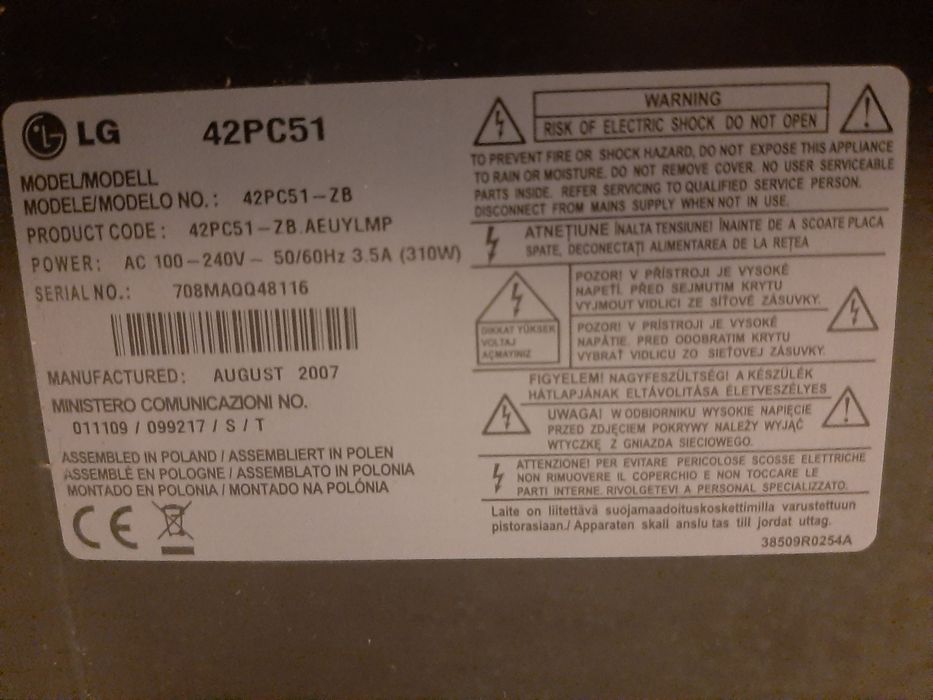 LG 42 polegadas.
