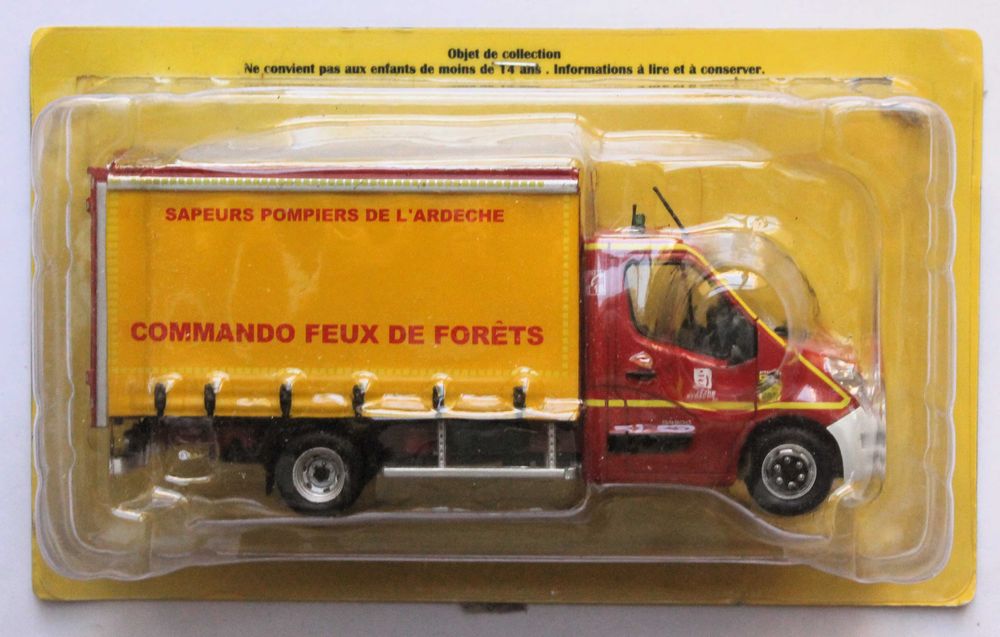 Renault Master VCFF Lanéry Bombeiros de Ardèche 1/43 Ixo em Blister