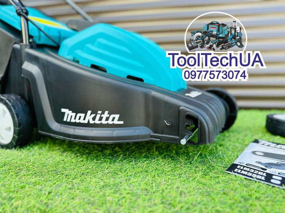 Безщіткова Газонокосарка Makita ELM32BL Електрична Для газону Траворіз